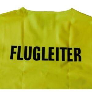 Flugleiter-Warnweste – neongelb mit Reflexstreifen